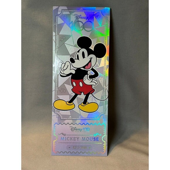Mickey Mouse Disney100 Kakawow Refractor Ticket Jumbo Card Limited Edition #273 - Picture 1 of 5